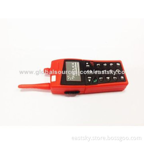 Custom interphone-shaped USB drive, made of soft PVC material, OEM orders welcome